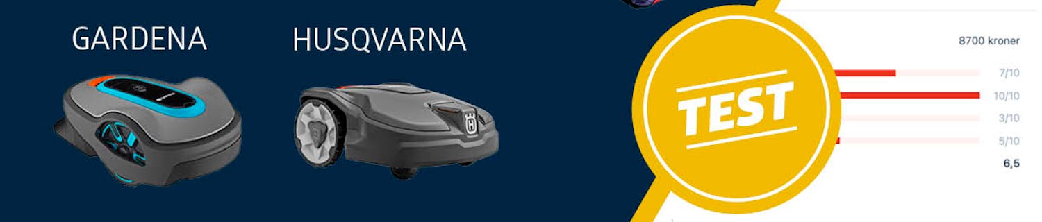 Vi tester 7 robotklippere til store hager Vi tester 7 robotklippere til store hager